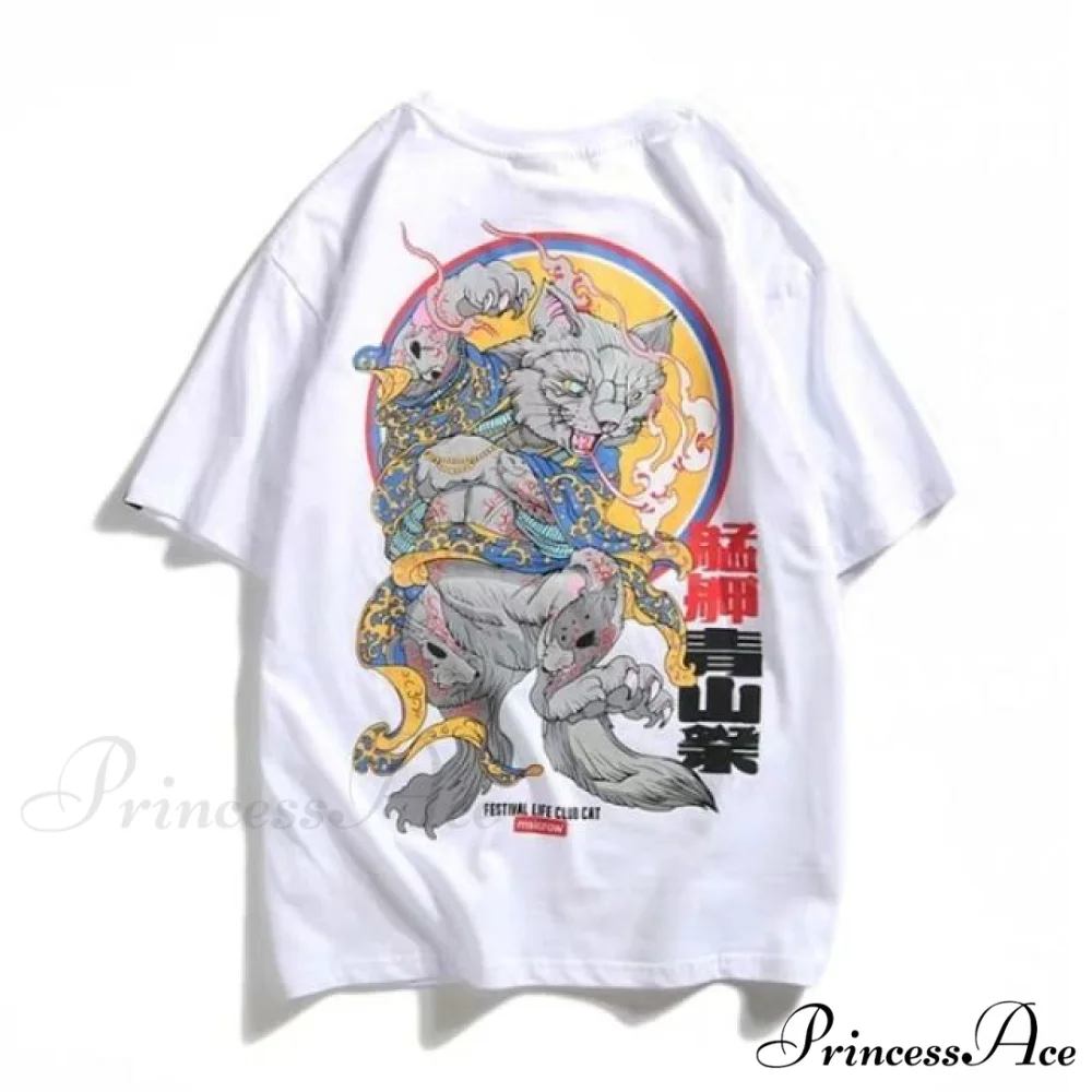 White Cartoon Female Kawaii Tops Tee - Image 3