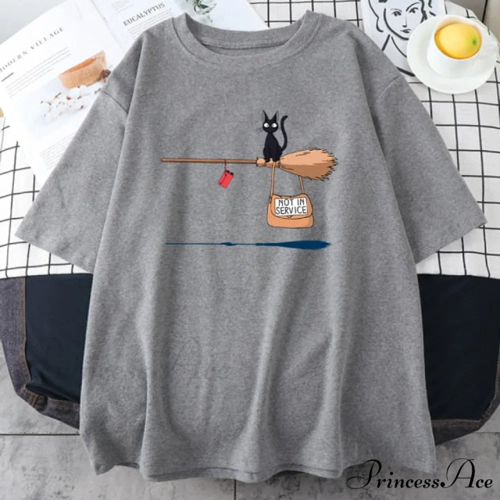 Crew Neck Vintage Loose T Shirts - Image 5
