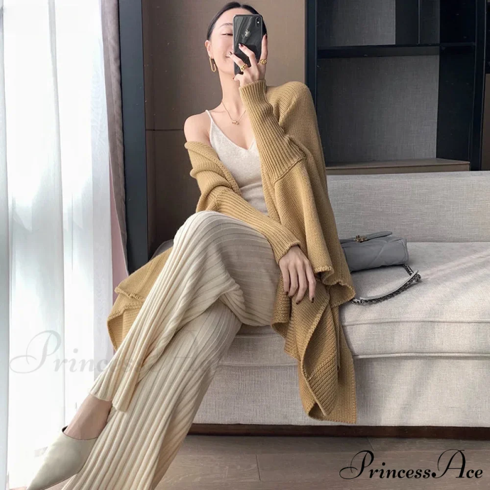 Summer Full Length Elastic Waist Yoga Slim High Waist Wide Leg Pants - Image 6