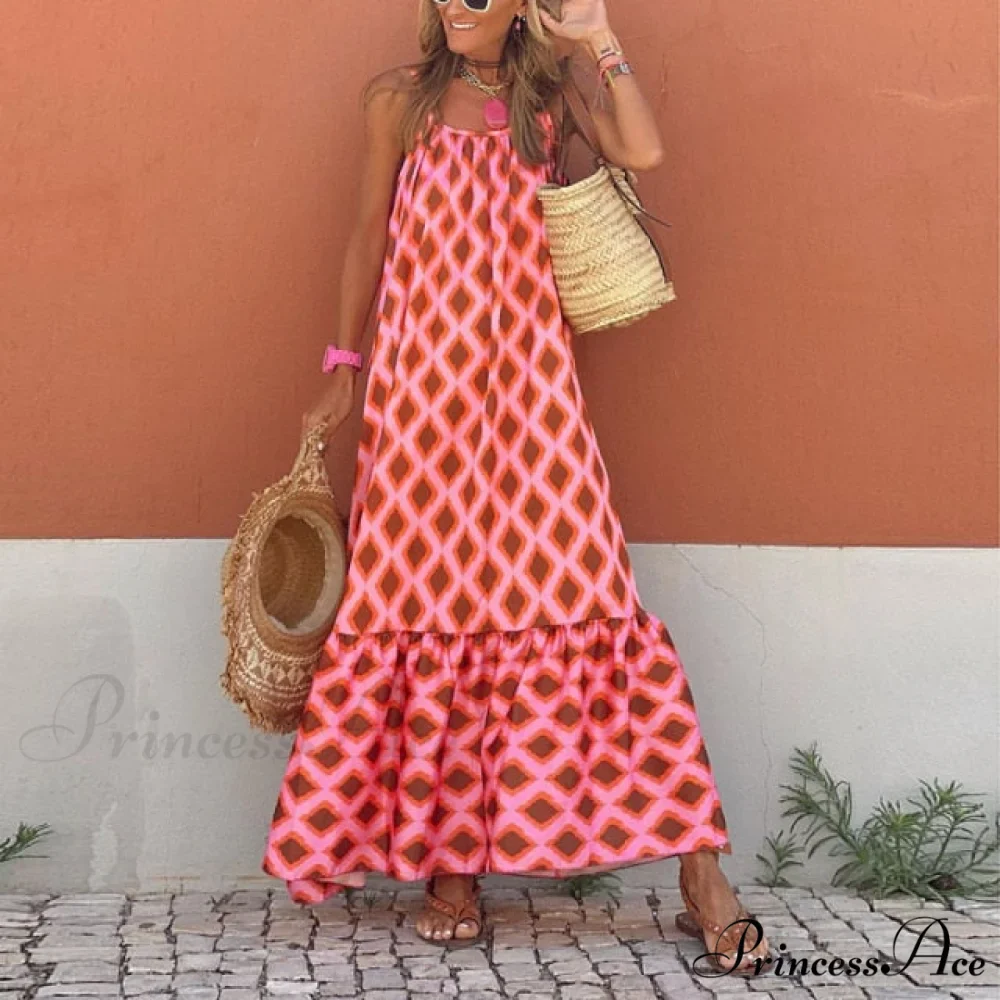 O Neck Backless Maxi Dress - Image 3
