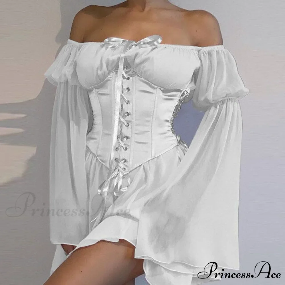Vintage Flare Sleeve Party Bandage Mini Dress - Image 9