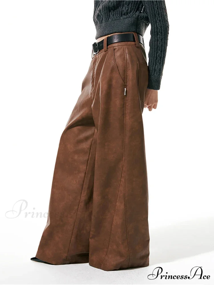 High Waist Genuine Sheepskin OL Pencils Slim Casual Autumn Winter Pants - Image 2
