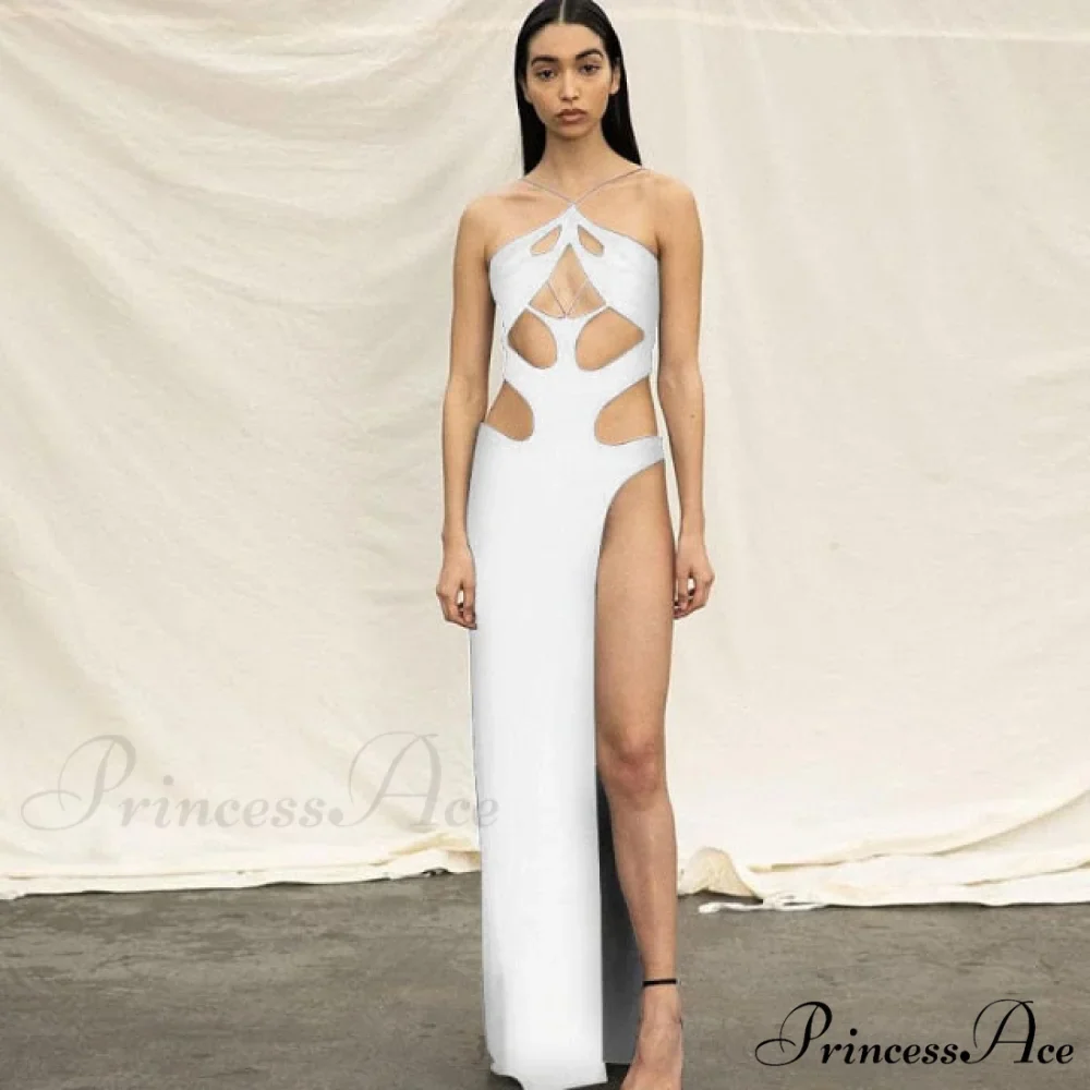 Solid Sexy Irregular Beach Vacation Long Dresses - Image 2
