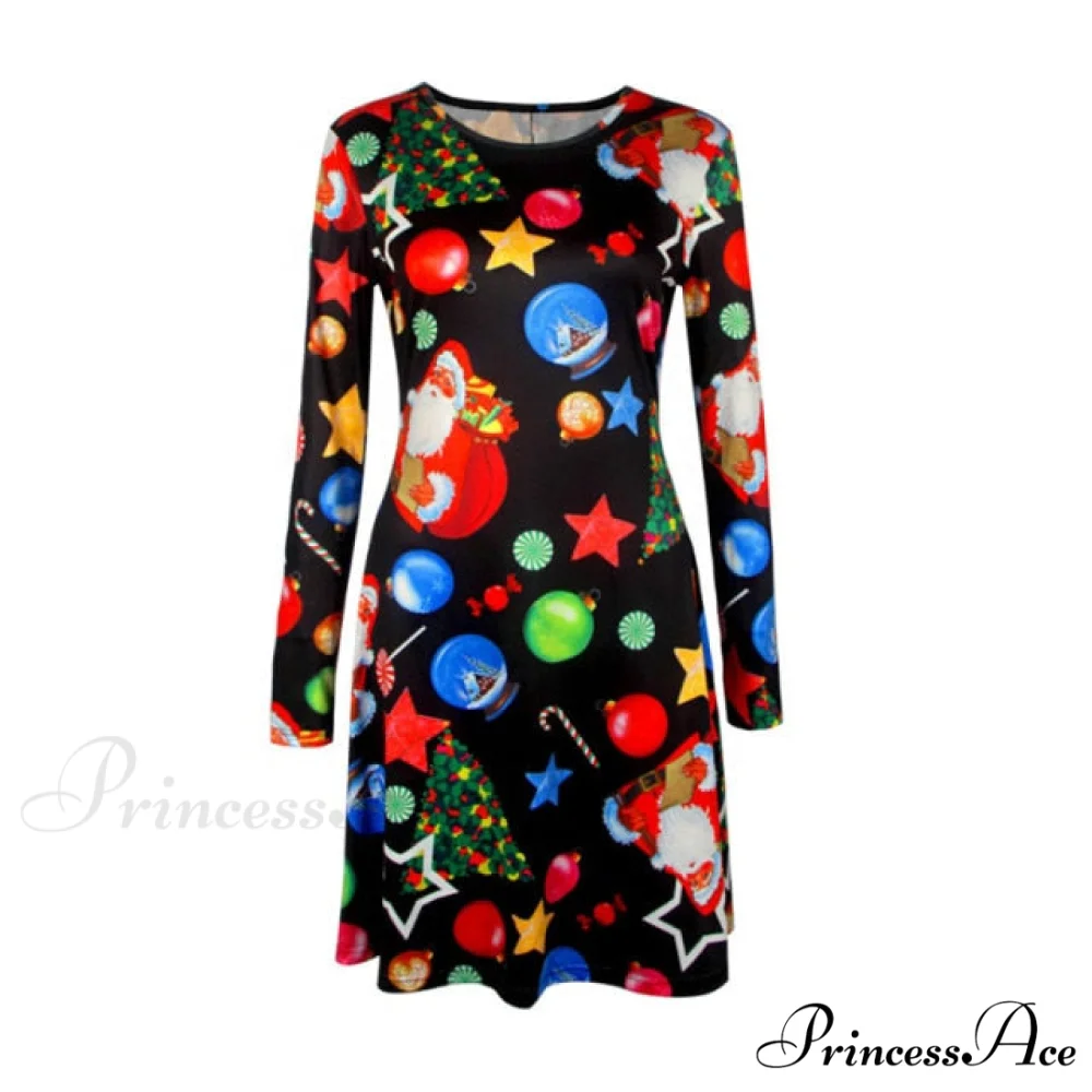 Long Sleeve Cute Christmas Dresses - Image 5