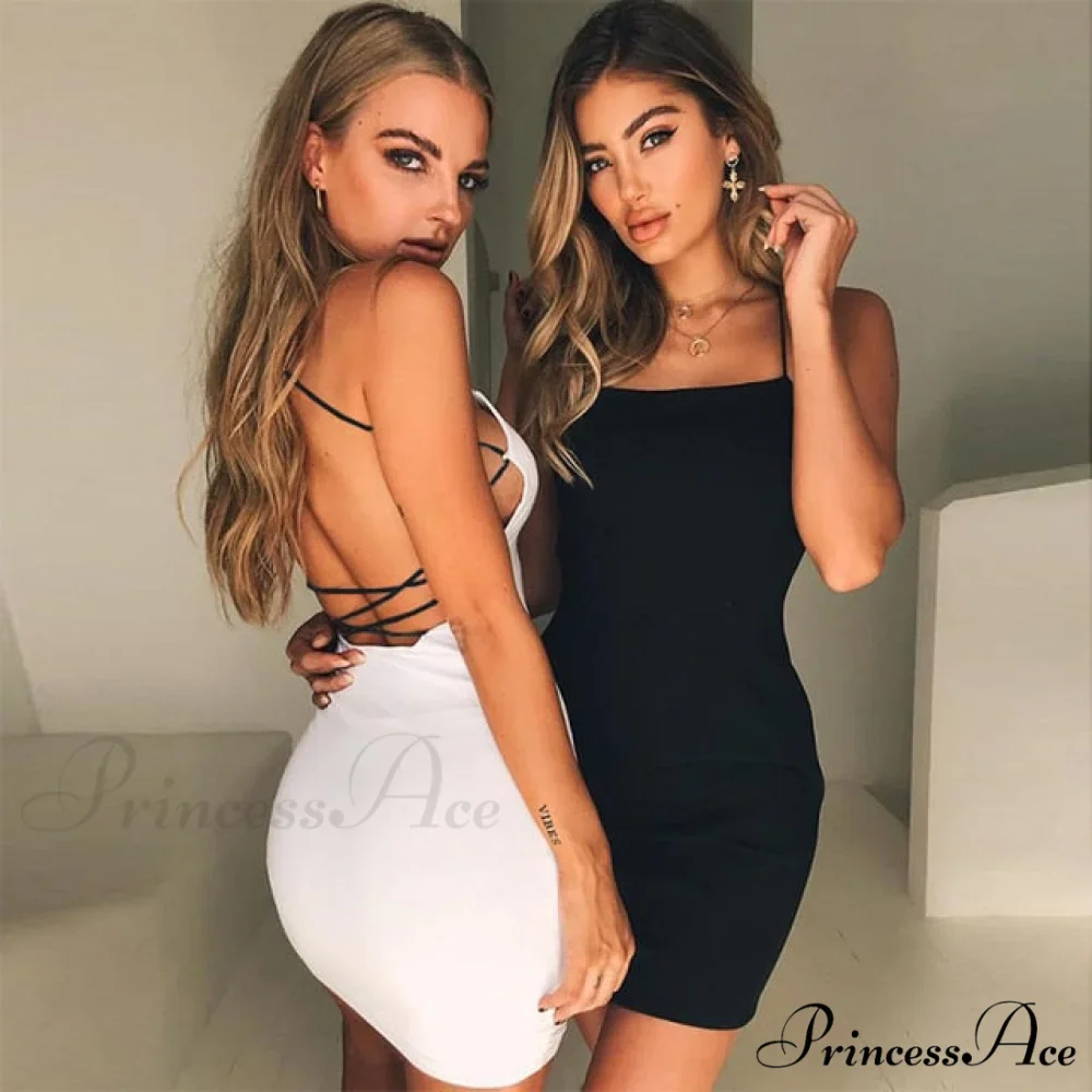 Sleeveless Bodycon Fashion Party Mini Dress - Image 3