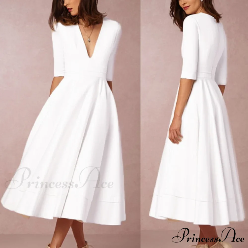 V-neck Sexy Backless Dress - Image 4