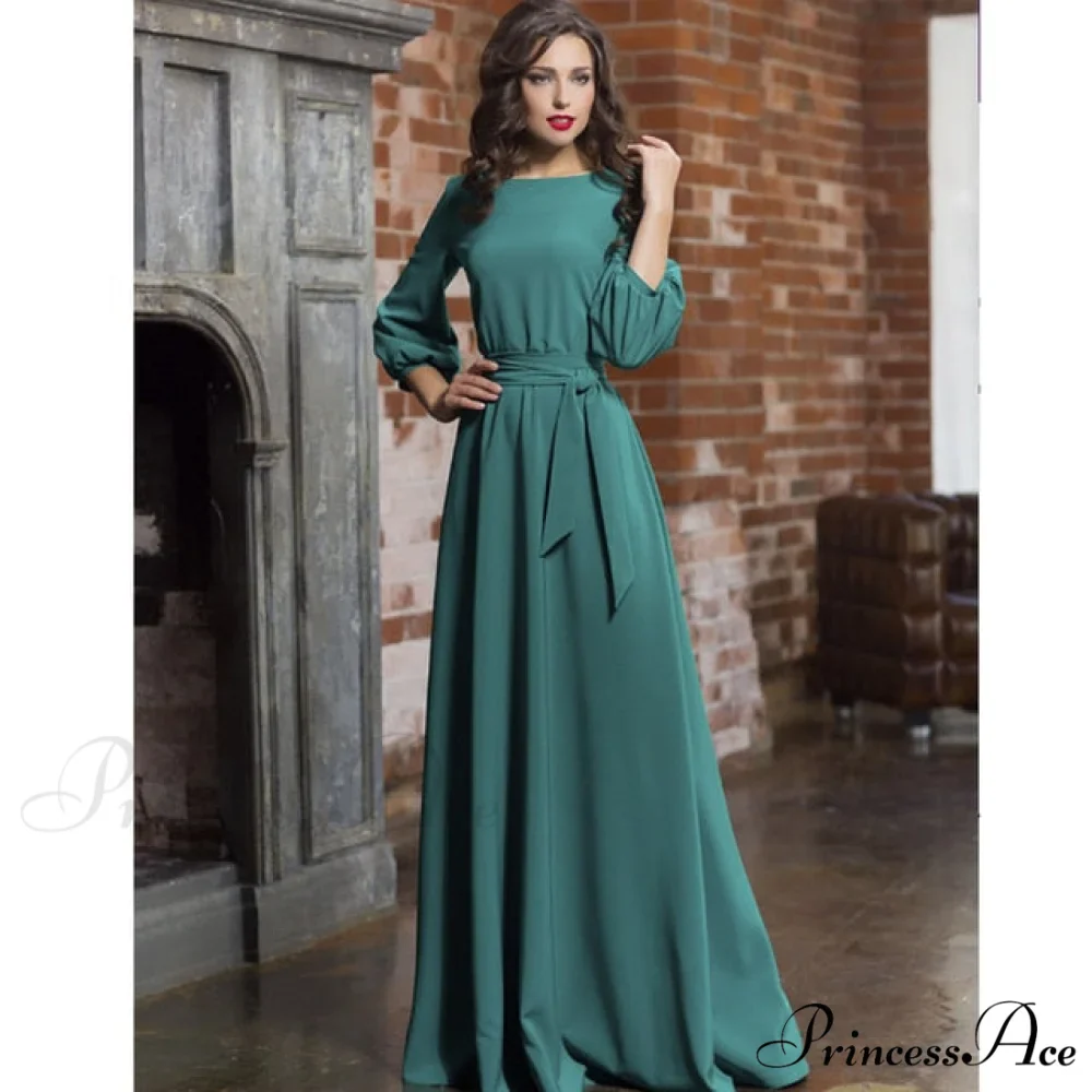 Lantern Sleeve Elegant Bandage Dress - Image 8