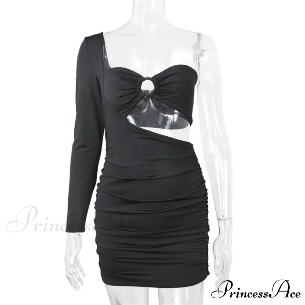 Long Sleeve Black Bodycon Party Dresses - Image 11