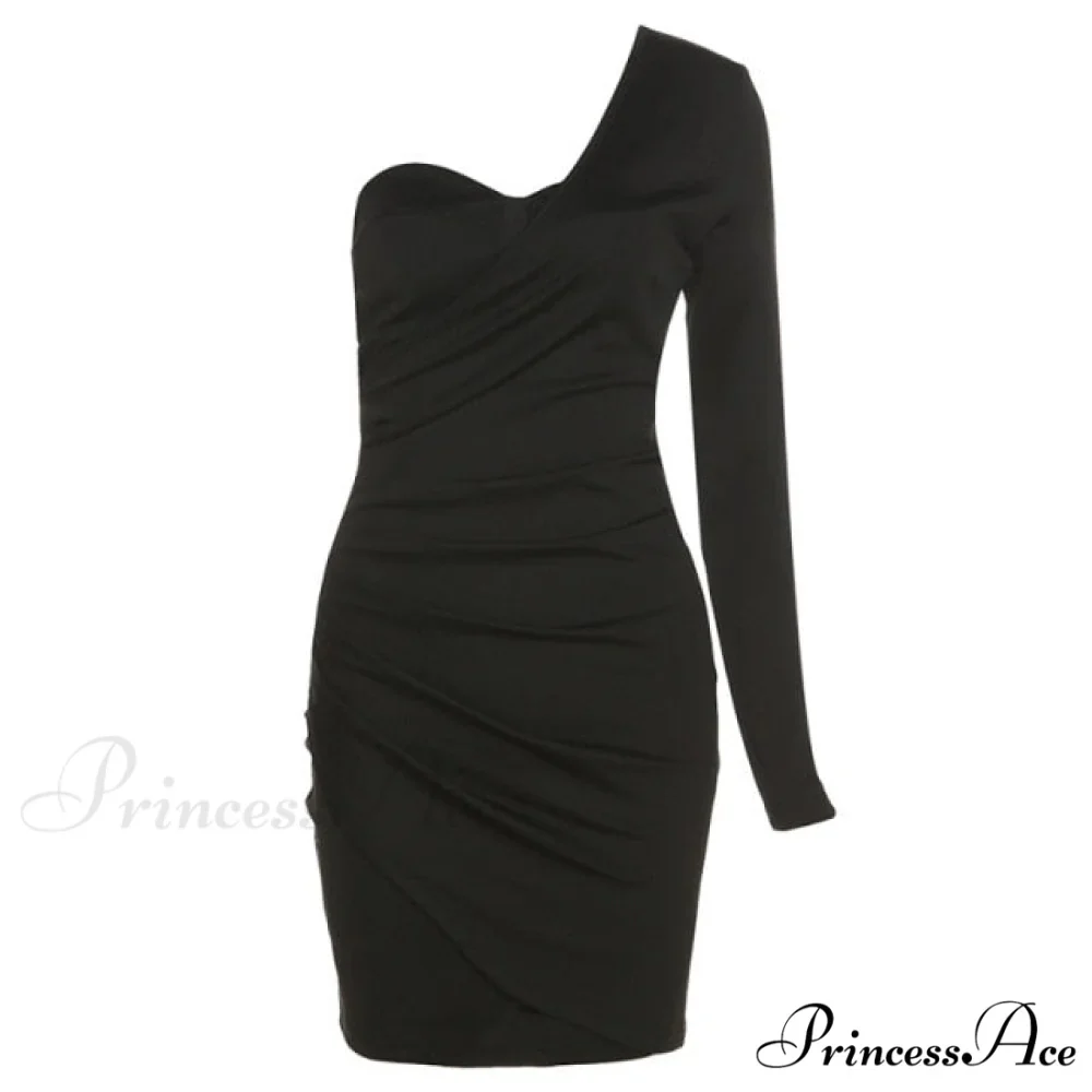 Long Sleeve Black Bodycon Party Dresses - Image 12