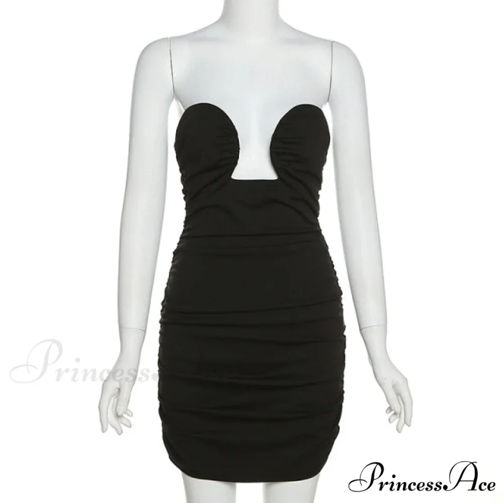 Long Sleeve Black Bodycon Party Dresses - Image 5