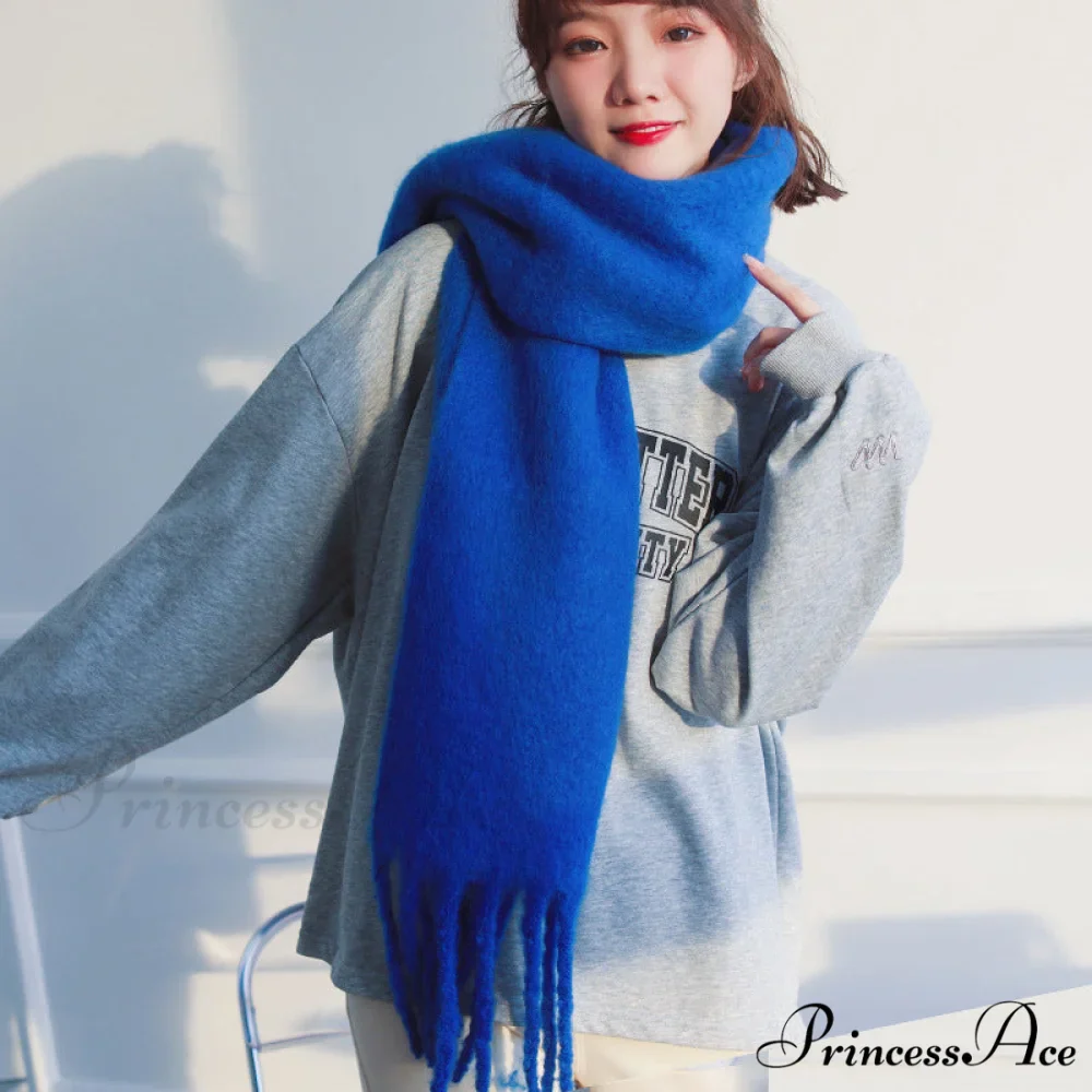 Soft Warm Cozy Elegant Trendy Classic Comfortable Knitted Scarf - Image 2
