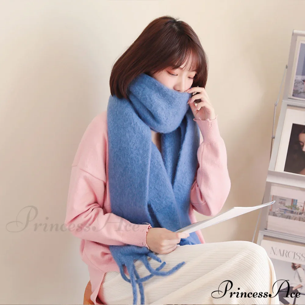 Soft Warm Cozy Elegant Trendy Classic Comfortable Knitted Scarf - Image 3