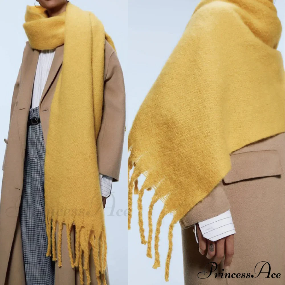 Warm Thick Cozy Elegant Stylish Chunky Soft Trendy Scarf - Image 2