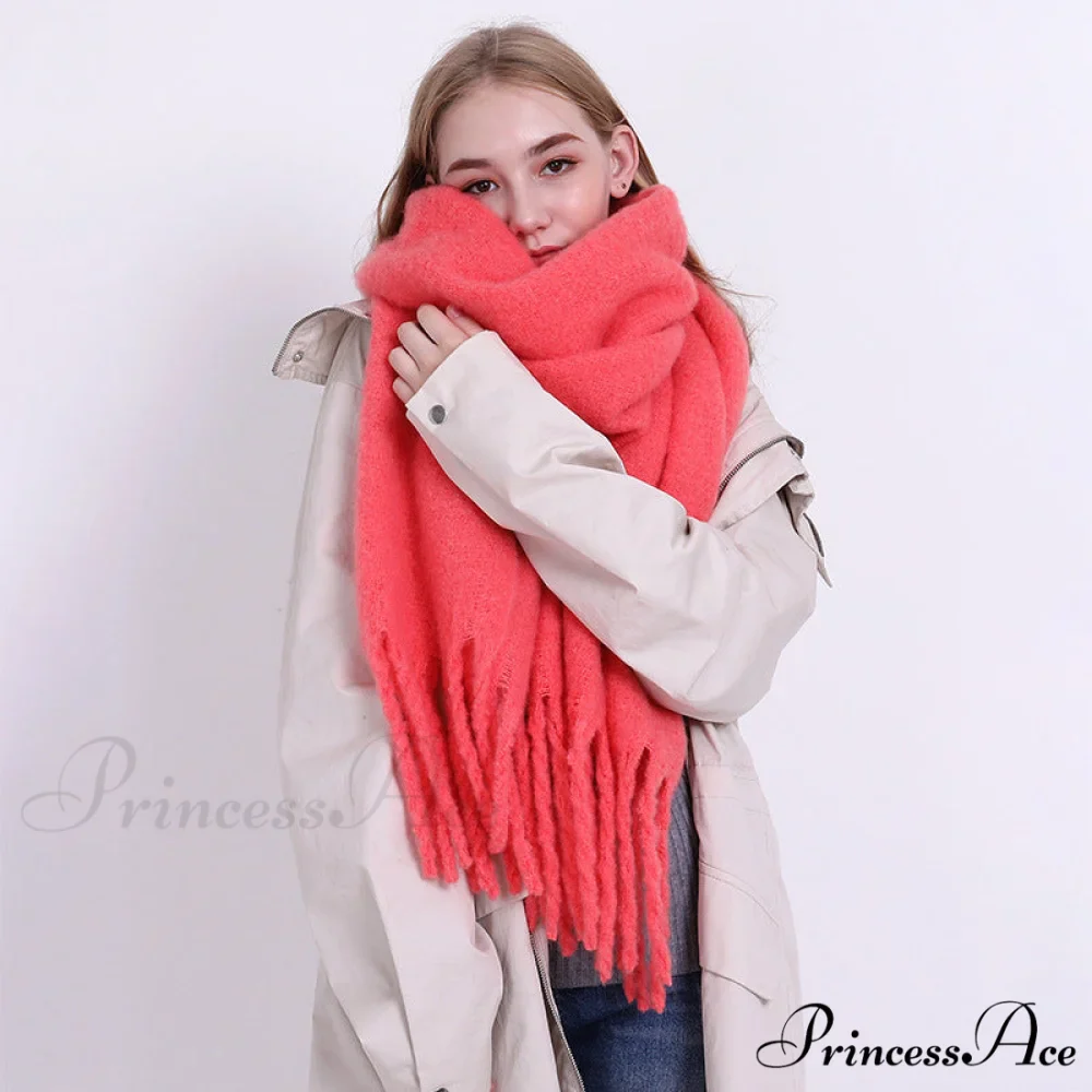 Warm Thick Cozy Elegant Stylish Chunky Soft Trendy Scarf - Image 6
