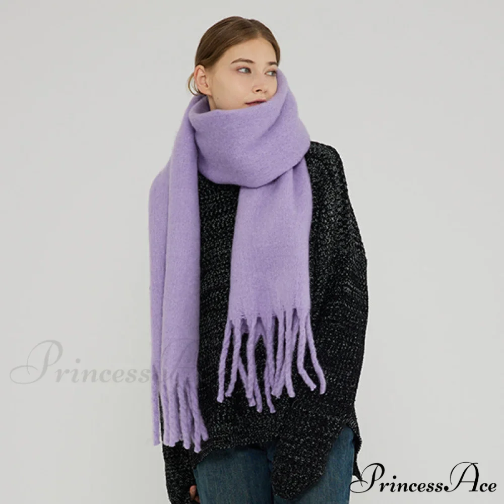 Soft Warm Thick Cozy Elegant Modern Trendy Classic Scarf - Image 2