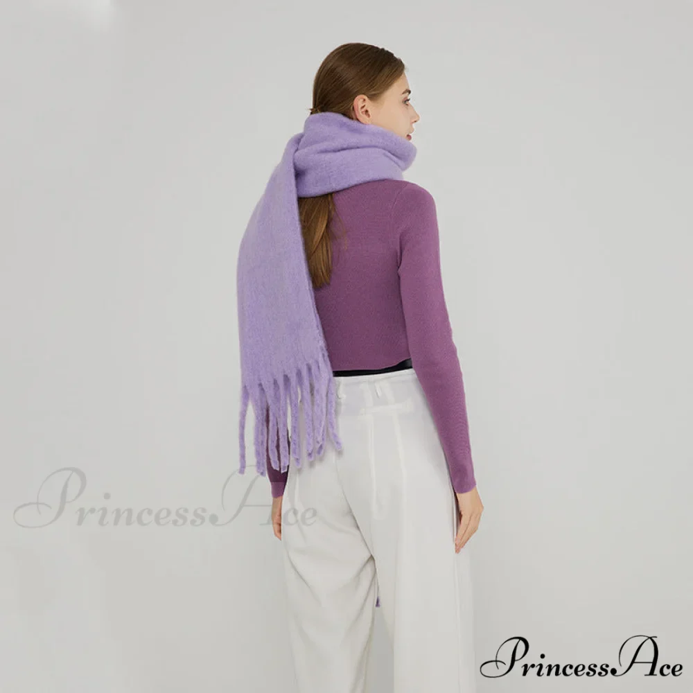 Soft Warm Thick Cozy Elegant Modern Trendy Classic Scarf - Image 4