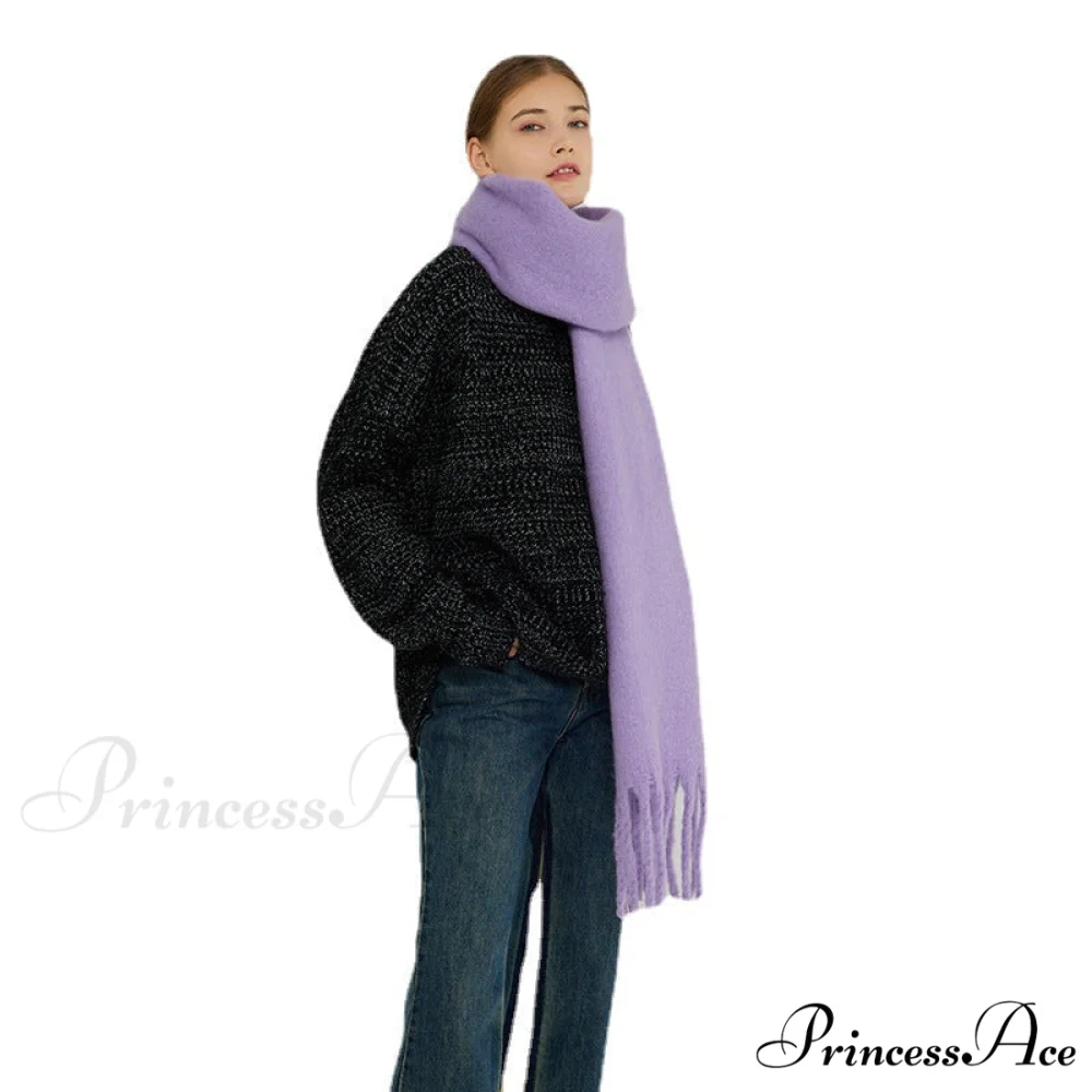 Soft Warm Thick Cozy Elegant Modern Trendy Classic Scarf - Image 5