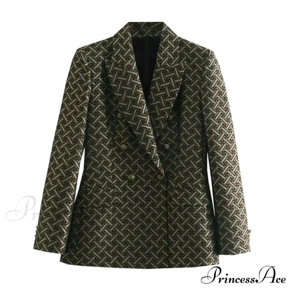 Fashion Stripe Blazer Coat - Image 2