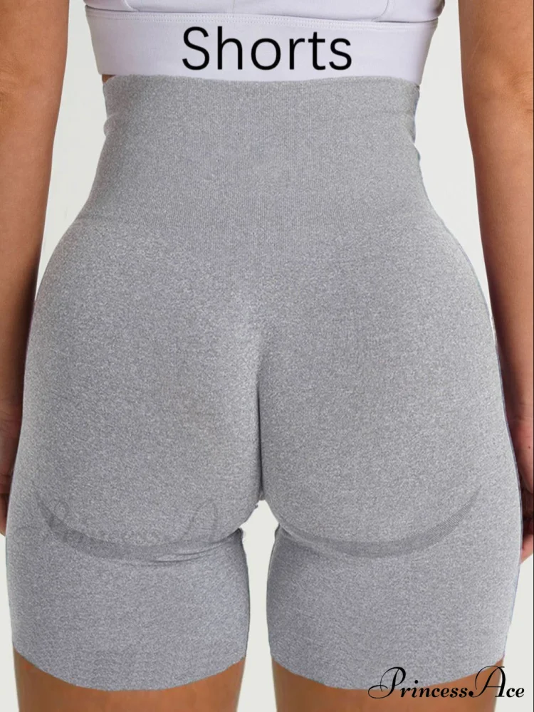 Sport Slim Shorts Seamless Leggings - Image 25