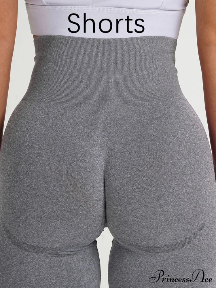 Sport Slim Shorts Seamless Leggings - Image 29