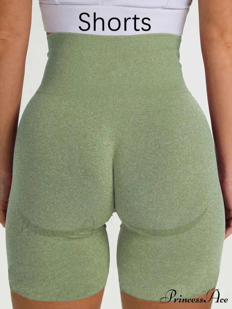 Sport Slim Shorts Seamless Leggings - Image 30