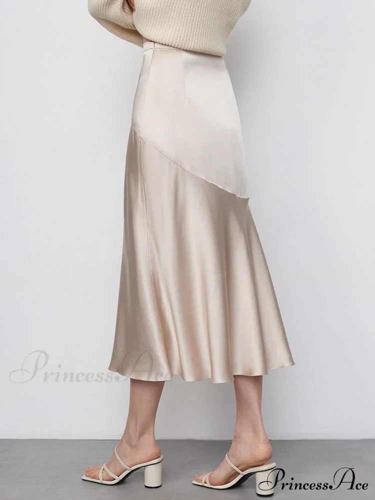 Chic Trumpet Satin Silky Skirt - Image 3