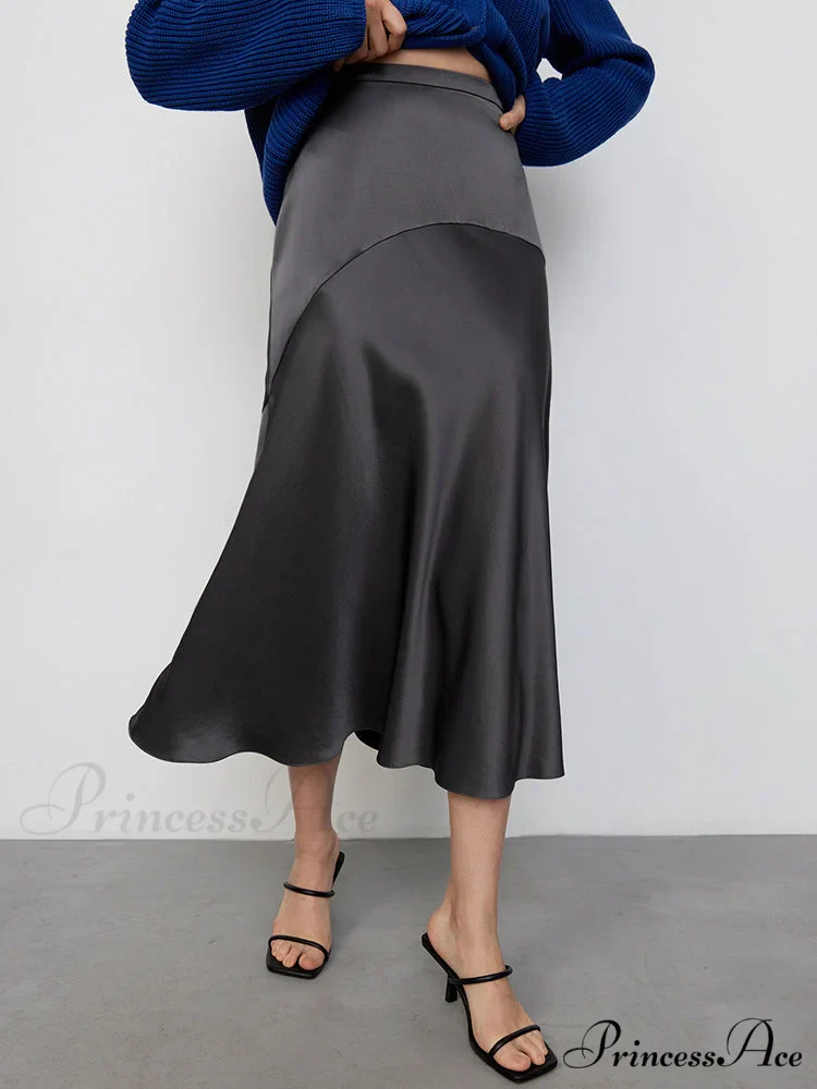 Chic Trumpet Satin Silky Skirt - Image 6