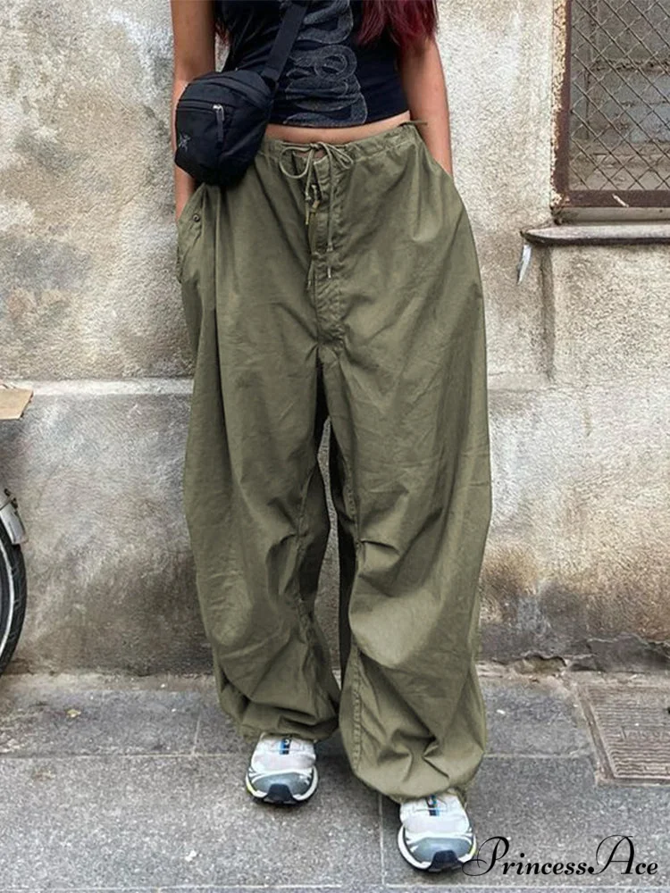Women Fashion Casual Drawstring y2k Pants - Image 6