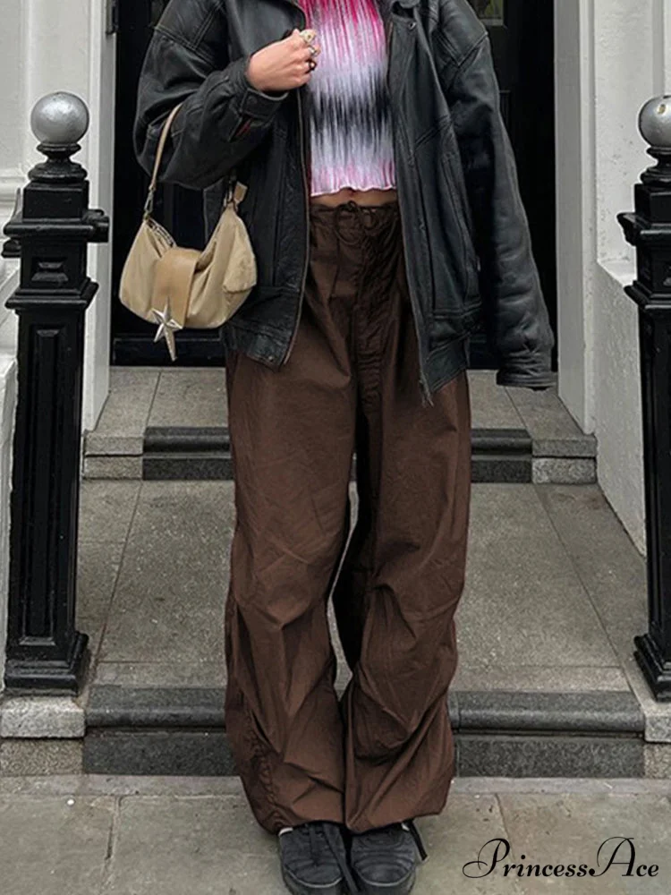 Women Fashion Casual Drawstring y2k Pants - Image 7