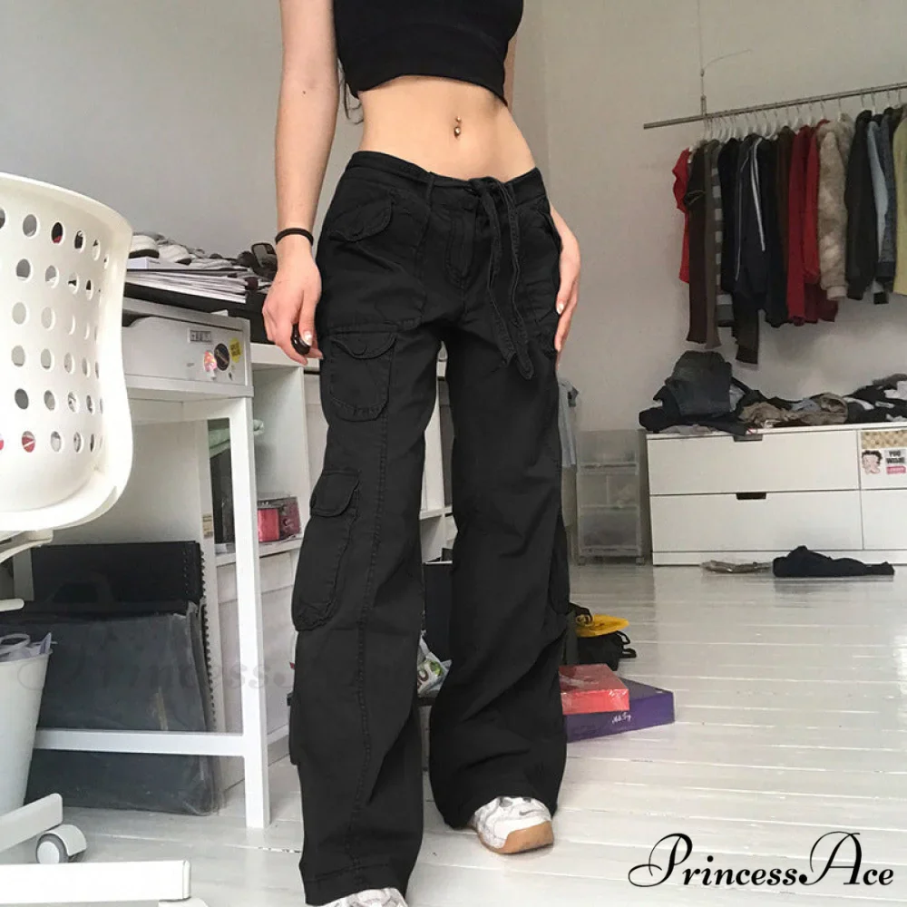 Woman High Waist Baggy Straight Leg Jeans - Image 7