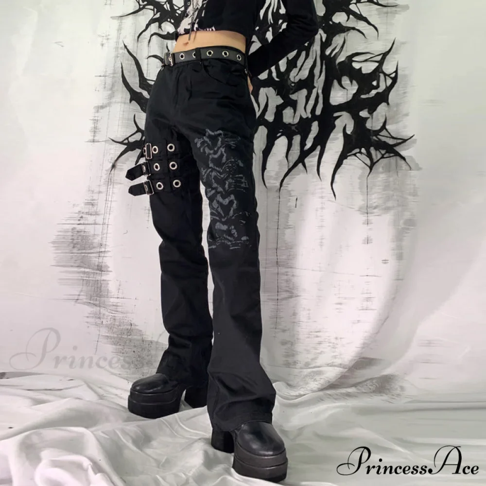 Bandage Low Waist Cargo Pants - Image 7