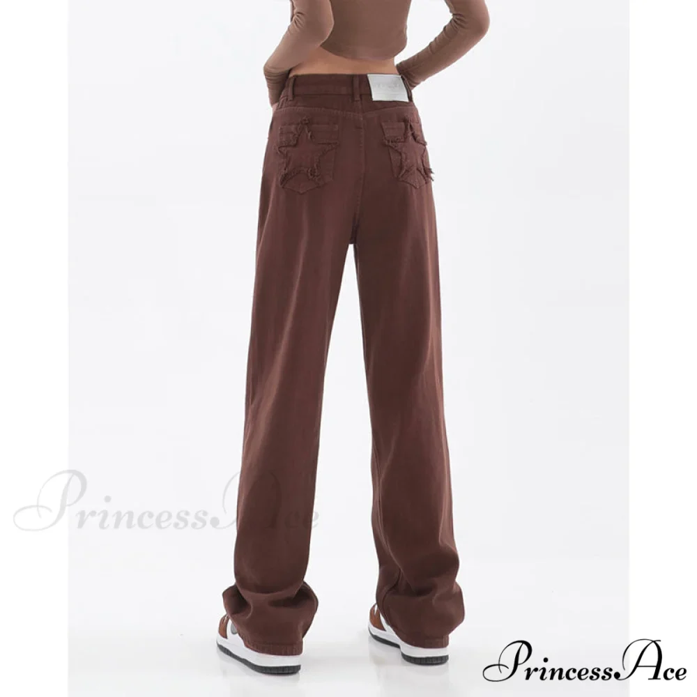 Khaki Wide Leg Jeans - Image 7