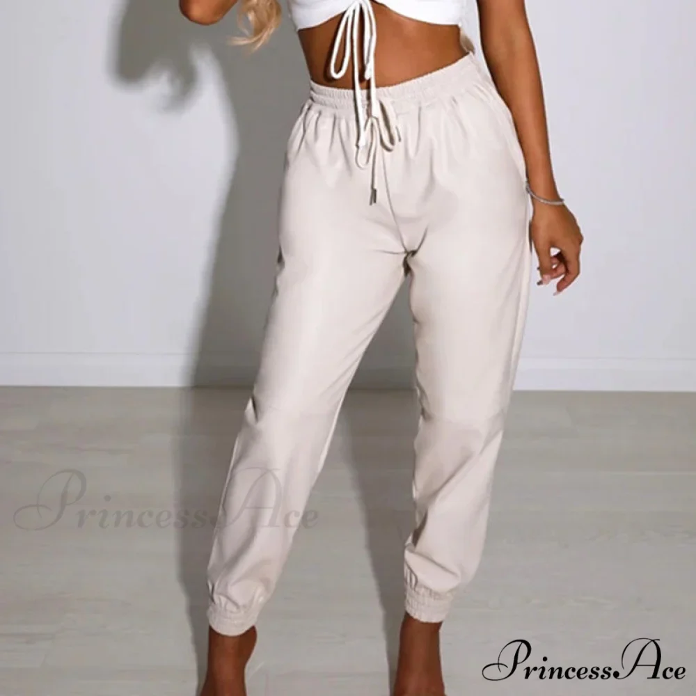 PU Leather Fashion Elegant Office Pants - Image 2