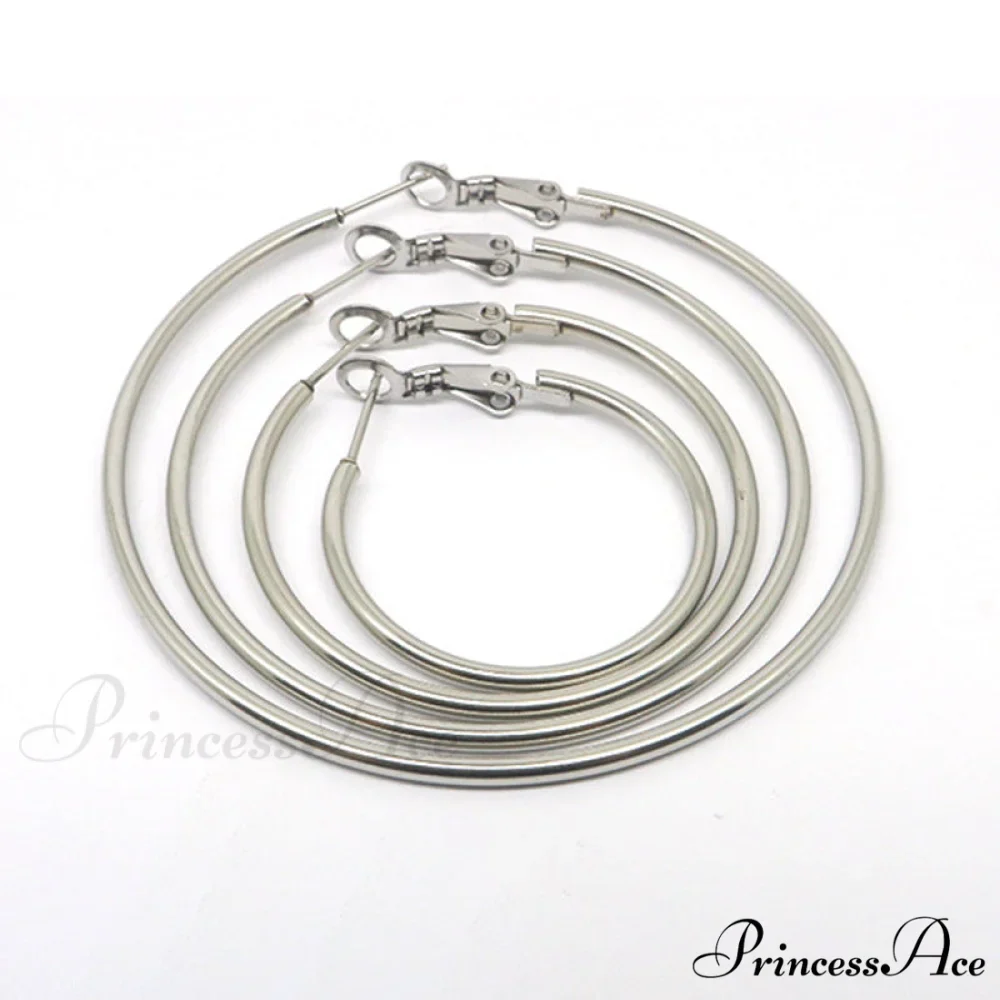 Wholesale Stainless Steel Multiple Sizes Hoop Earrings - Image 5