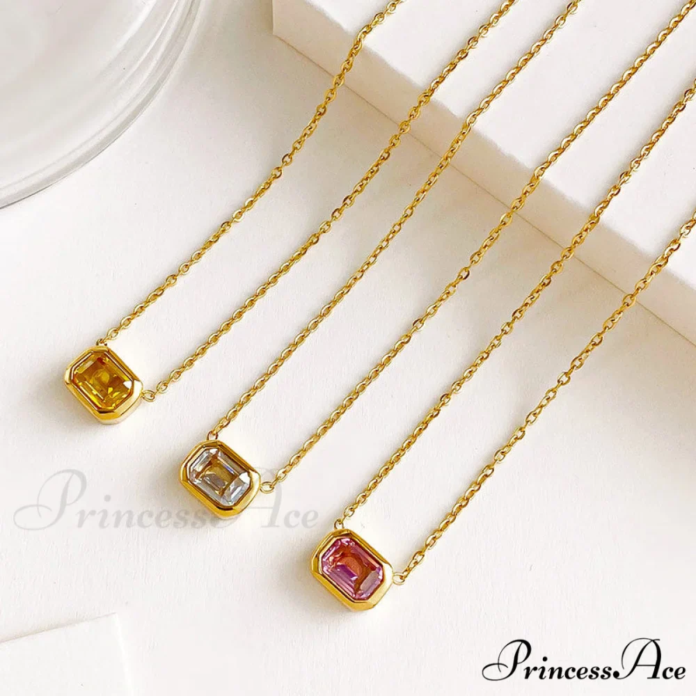 Fashion Delicate All-match Colorful Stone Necklace - Image 2