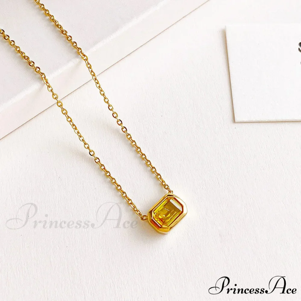 Fashion Delicate All-match Colorful Stone Necklace - Image 4