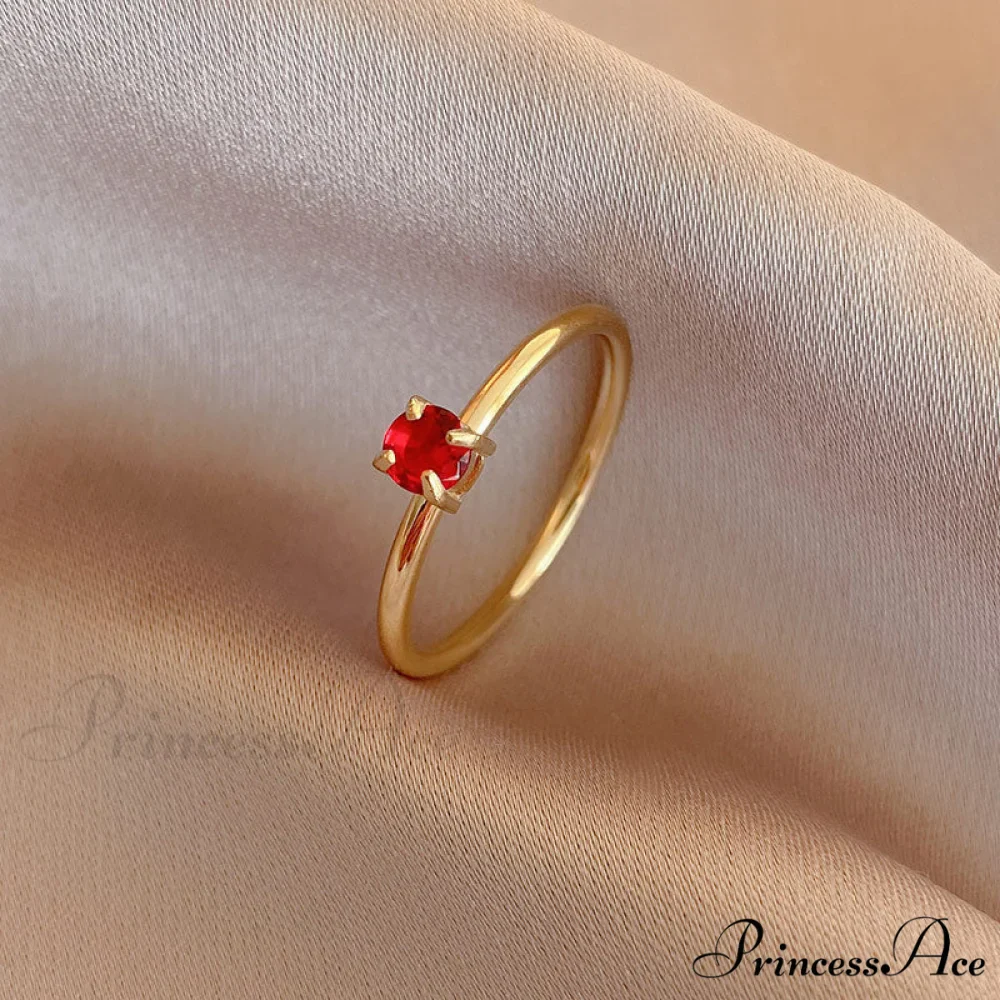 Shining Colorful Zircon Custom Closed Rings - Image 7