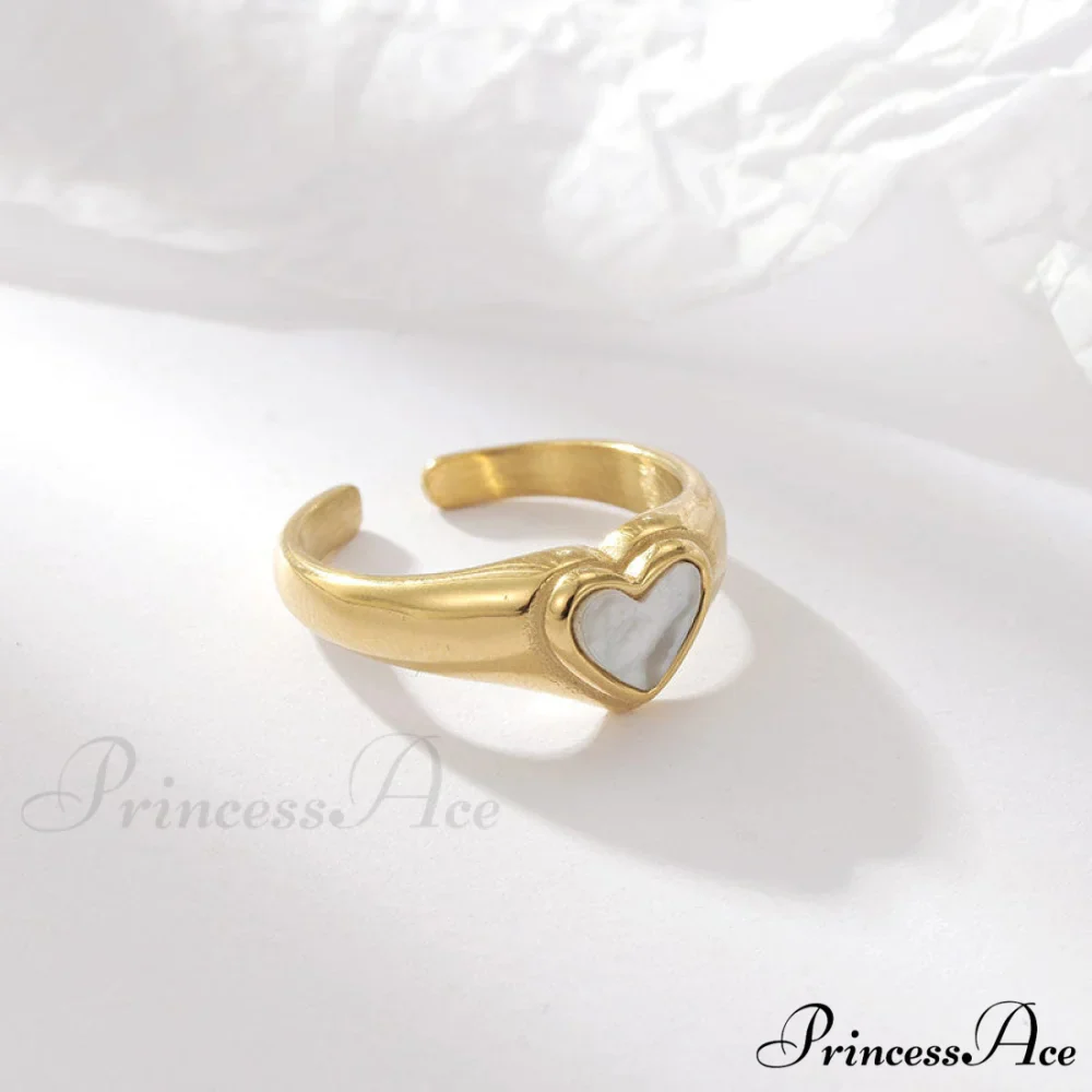 Titanium Steel Fashion Romantic Heart Rings - Image 2