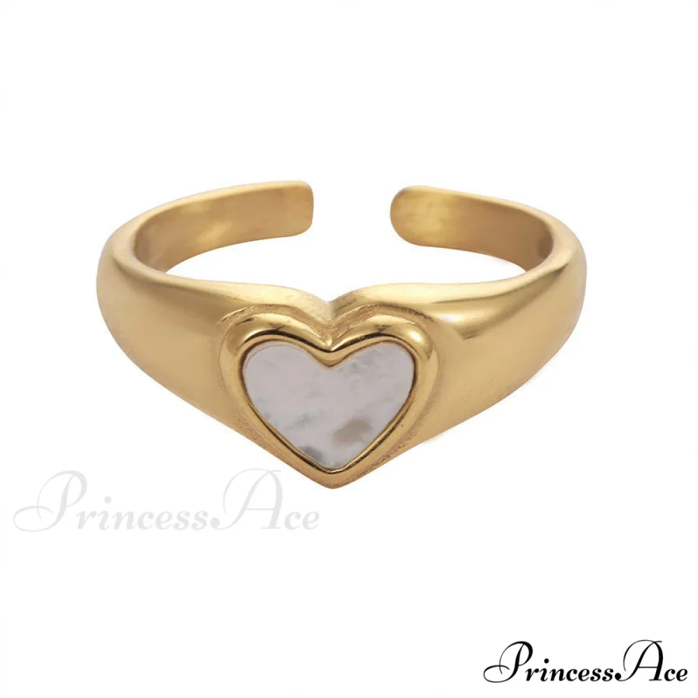 Titanium Steel Fashion Romantic Heart Rings - Image 4
