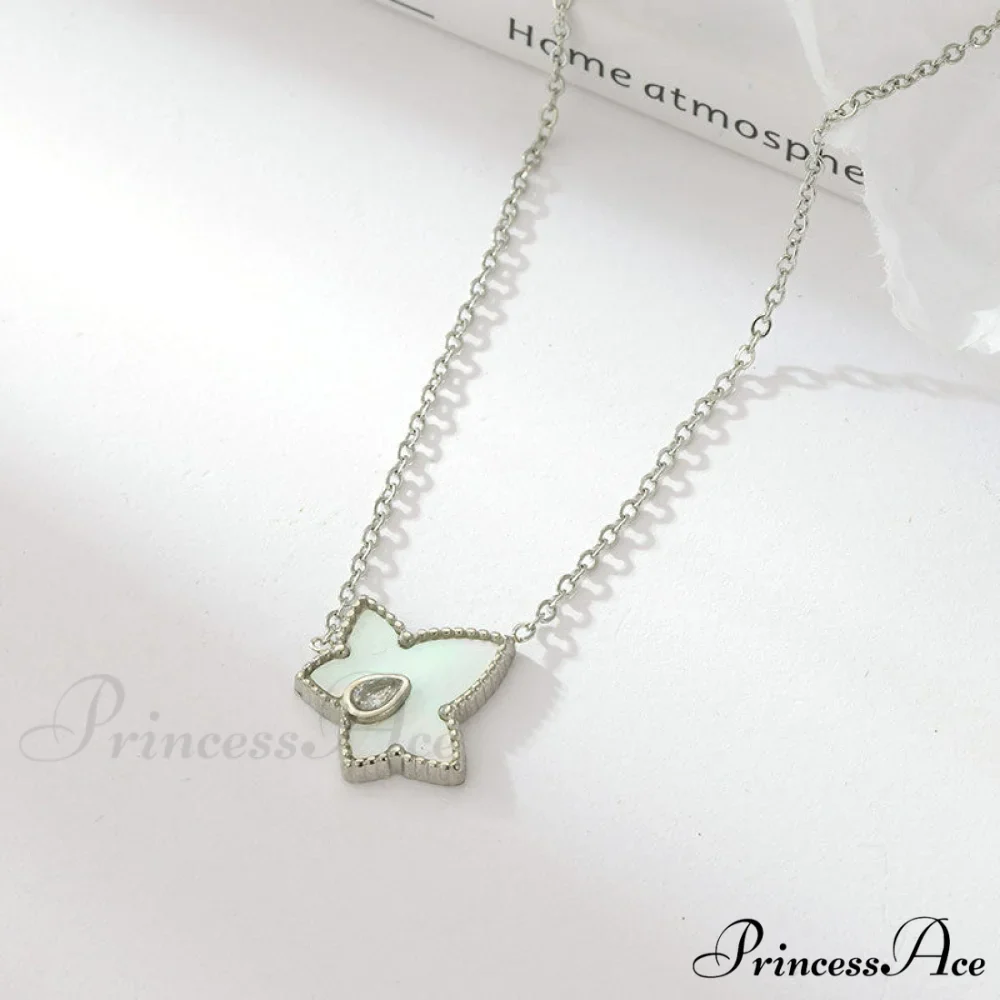 Retro Personalized Pentagonal Heart Clavicle Necklace - Image 10