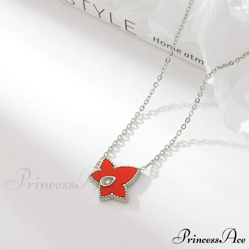Retro Personalized Pentagonal Heart Clavicle Necklace - Image 12