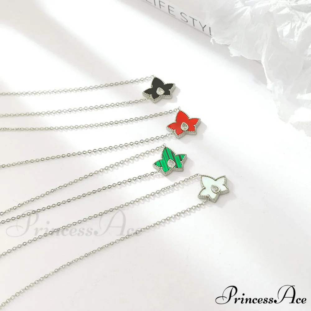 Retro Personalized Pentagonal Heart Clavicle Necklace - Image 4