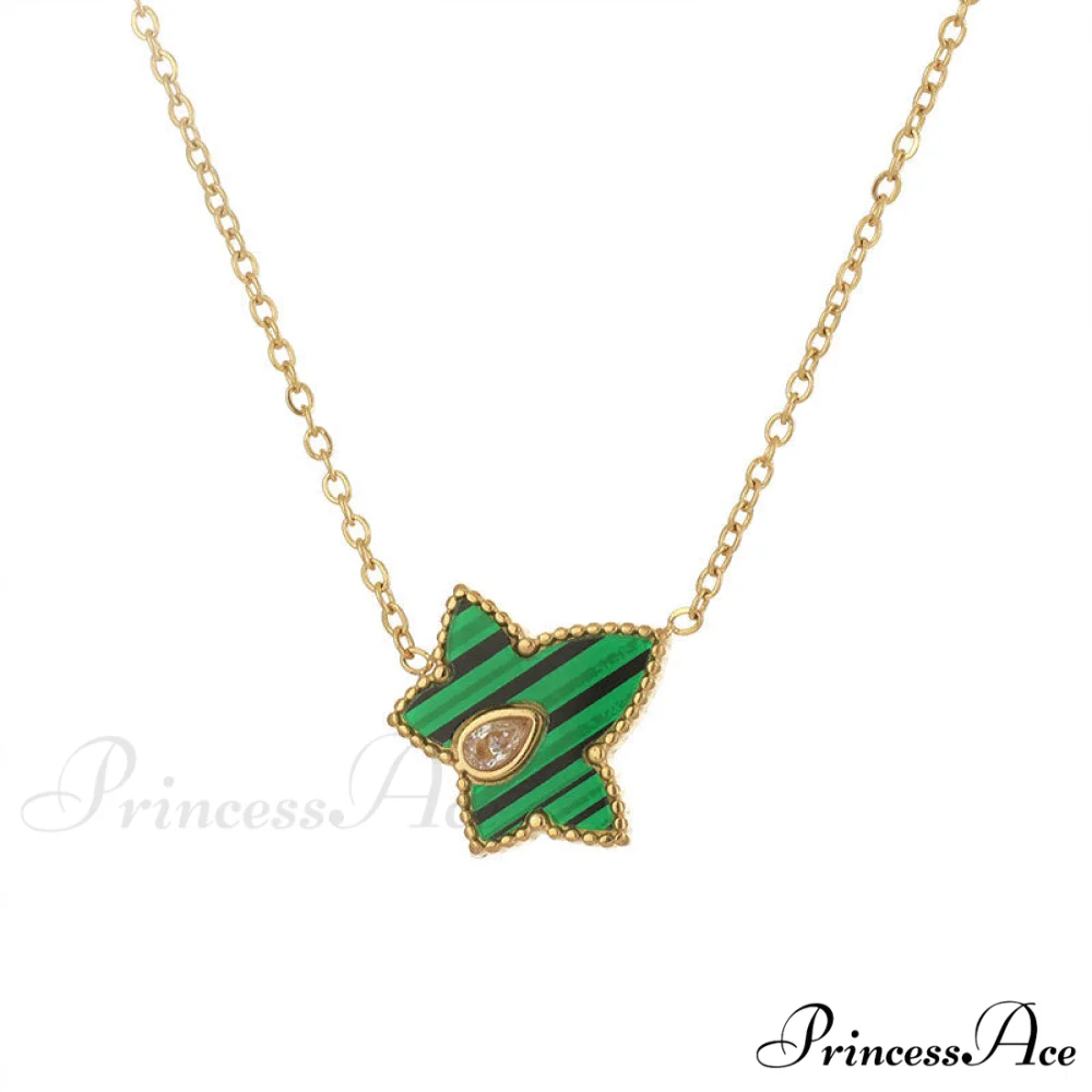 Retro Personalized Pentagonal Heart Clavicle Necklace - Image 5