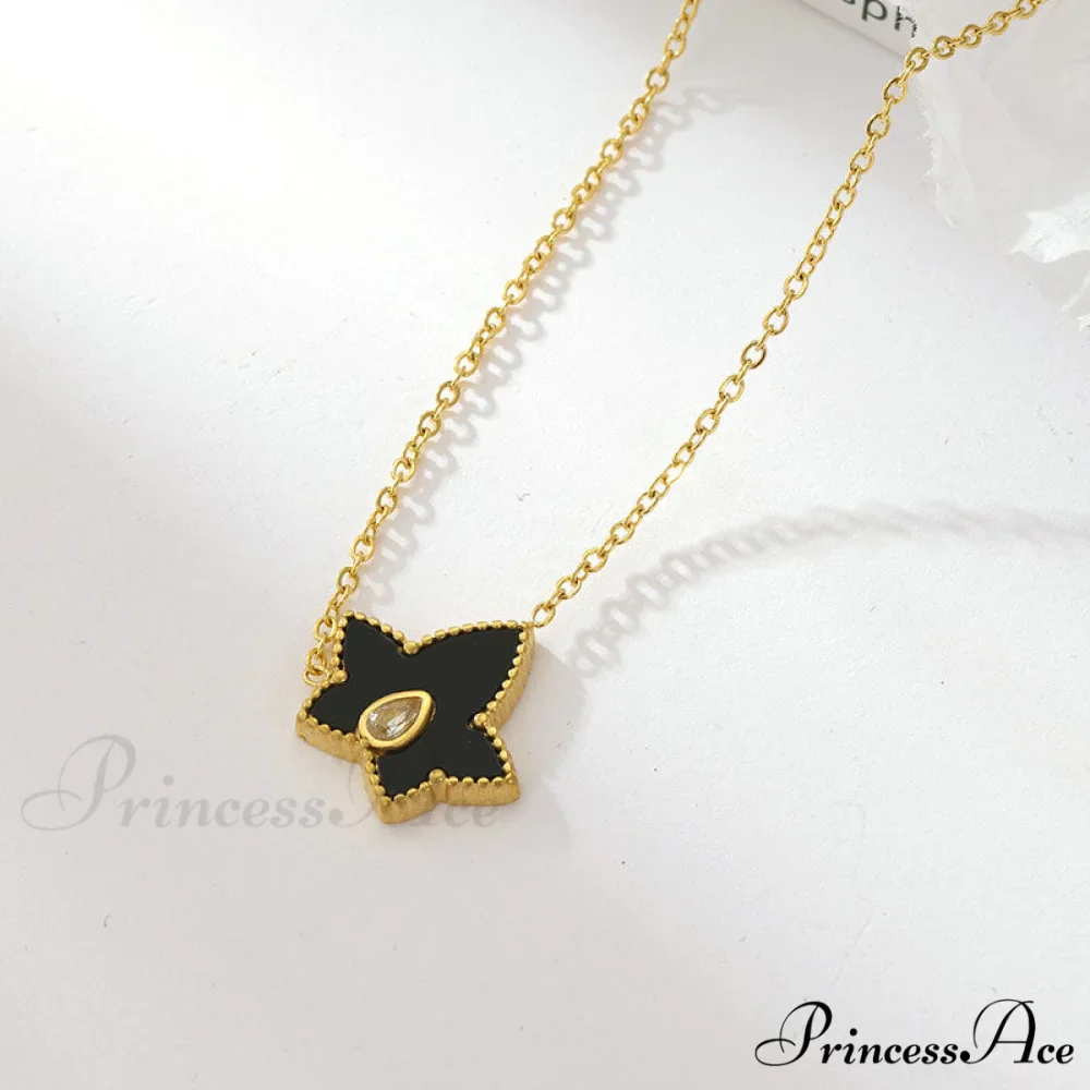 Retro Personalized Pentagonal Heart Clavicle Necklace - Image 7