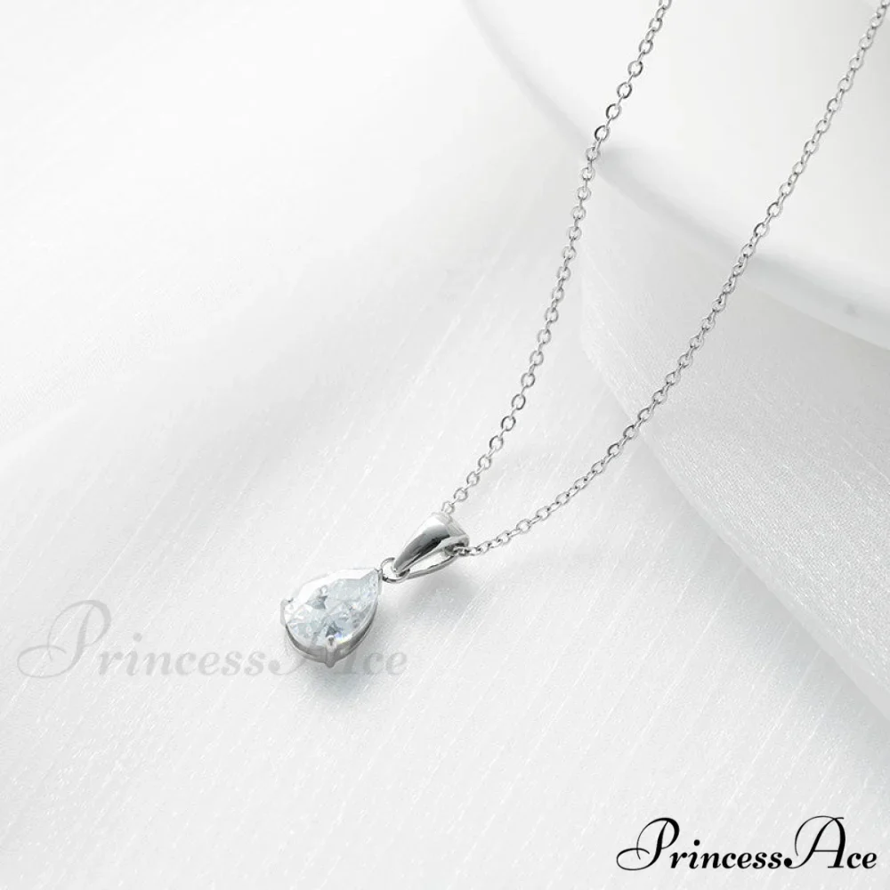 Simple Fashion Stainless Steel Water Drop Pendant Necklace - Image 12