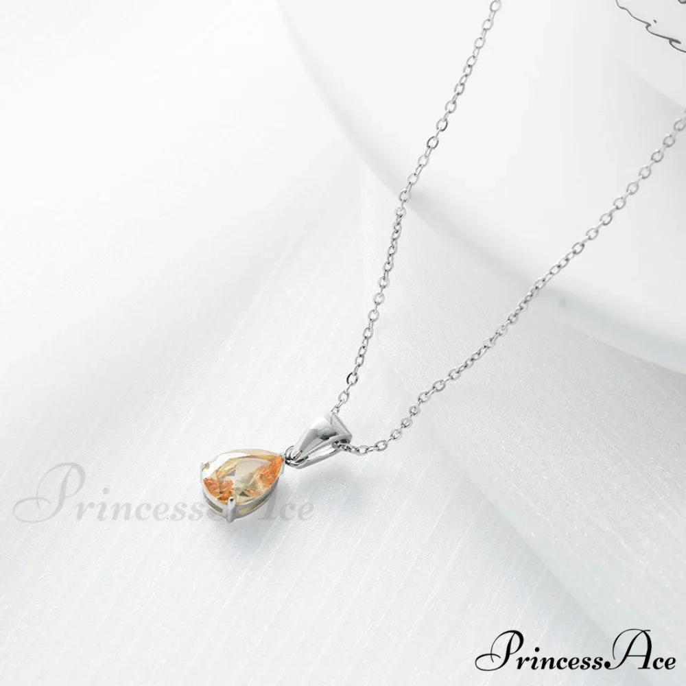 Simple Fashion Stainless Steel Water Drop Pendant Necklace - Image 13