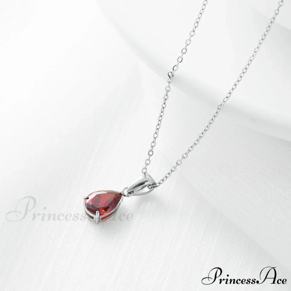 Simple Fashion Stainless Steel Water Drop Pendant Necklace - Image 16