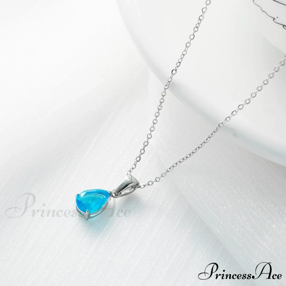 Simple Fashion Stainless Steel Water Drop Pendant Necklace - Image 17