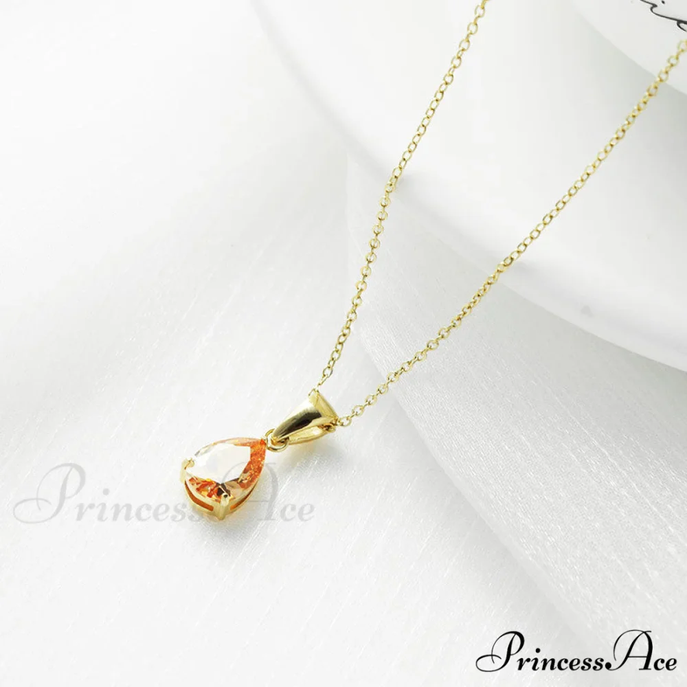 Simple Fashion Stainless Steel Water Drop Pendant Necklace - Image 6