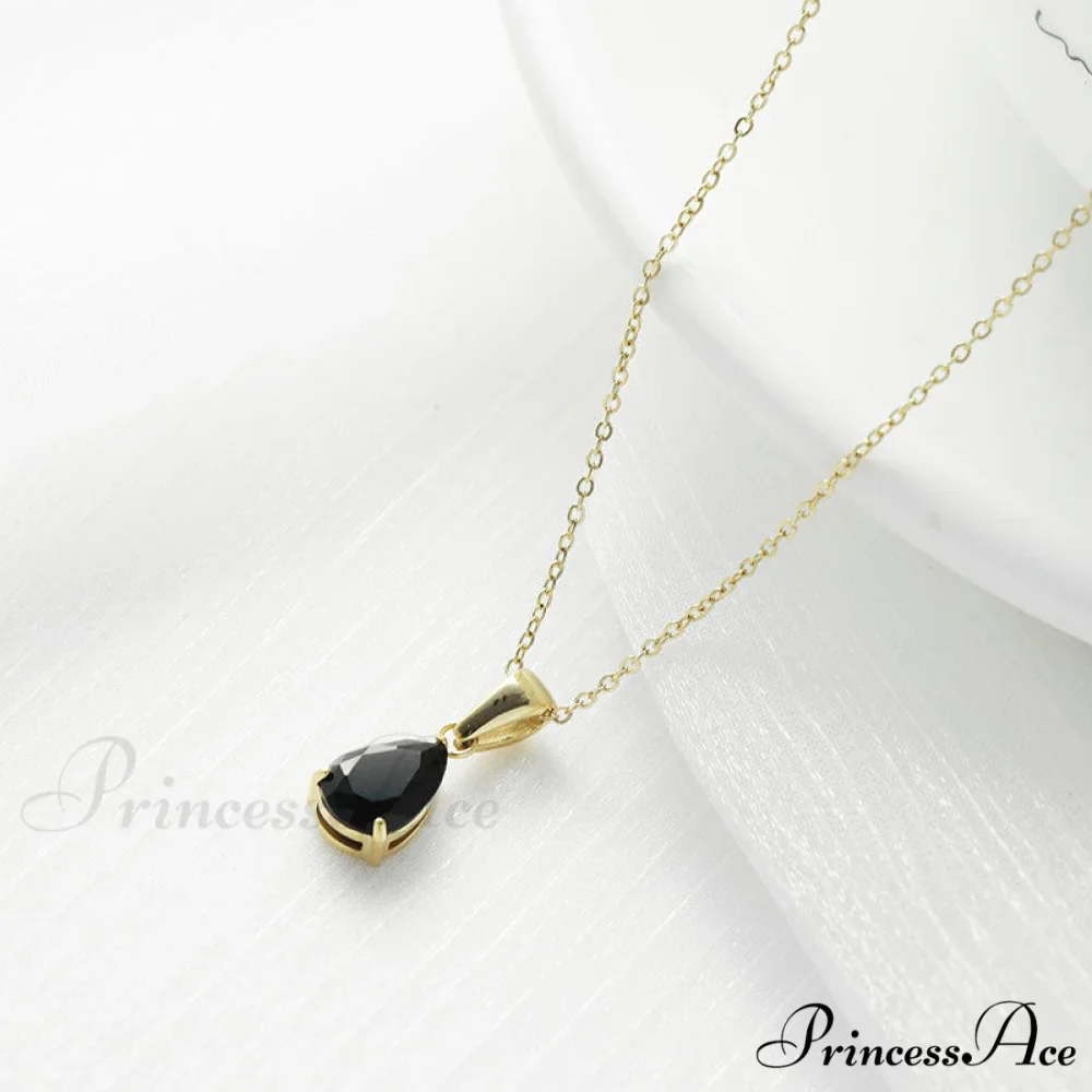 Simple Fashion Stainless Steel Water Drop Pendant Necklace - Image 8
